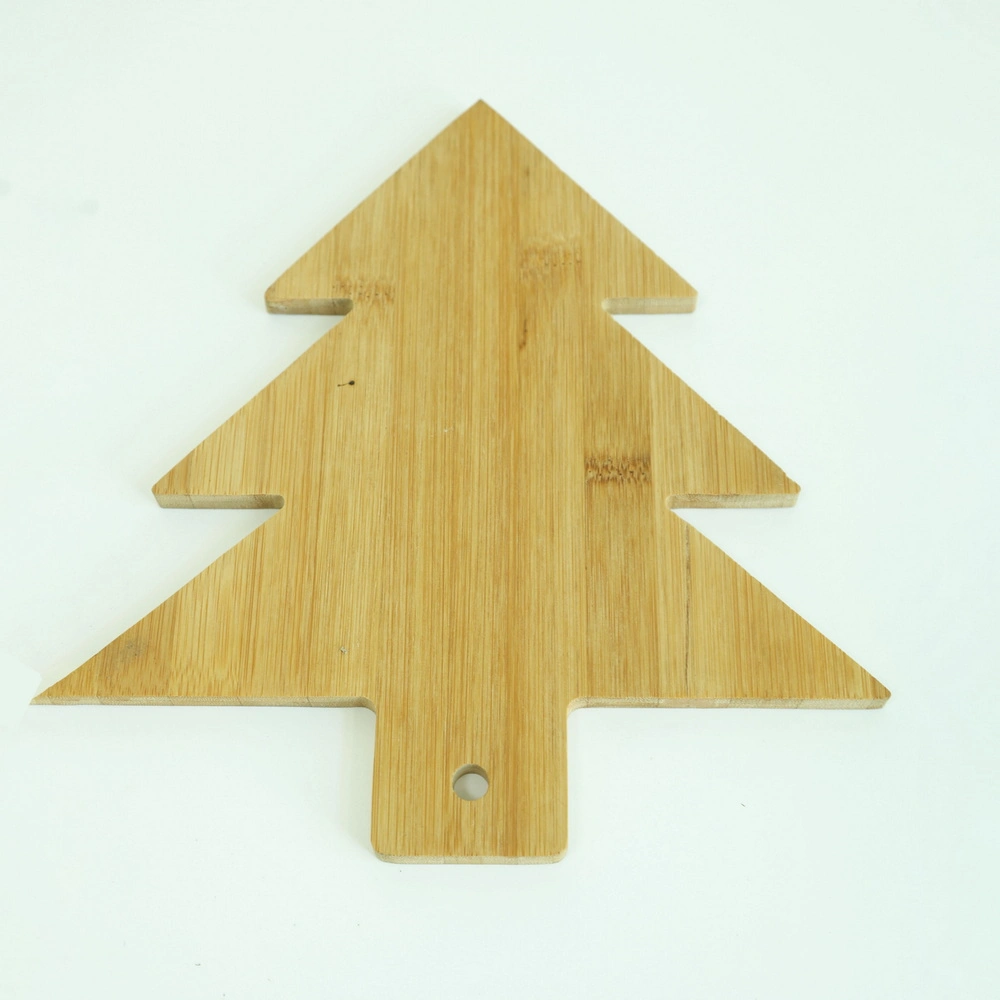 Christmas Tree Shape Bamboo Cutting Board Wooden Cutting Board Charcuterie Cheese Serving Board